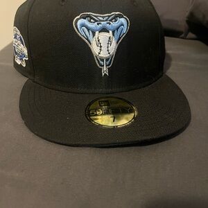 Black New Era Snake Logo Cap